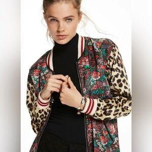 Scotch and Soda Floral Bomber Jacket - S